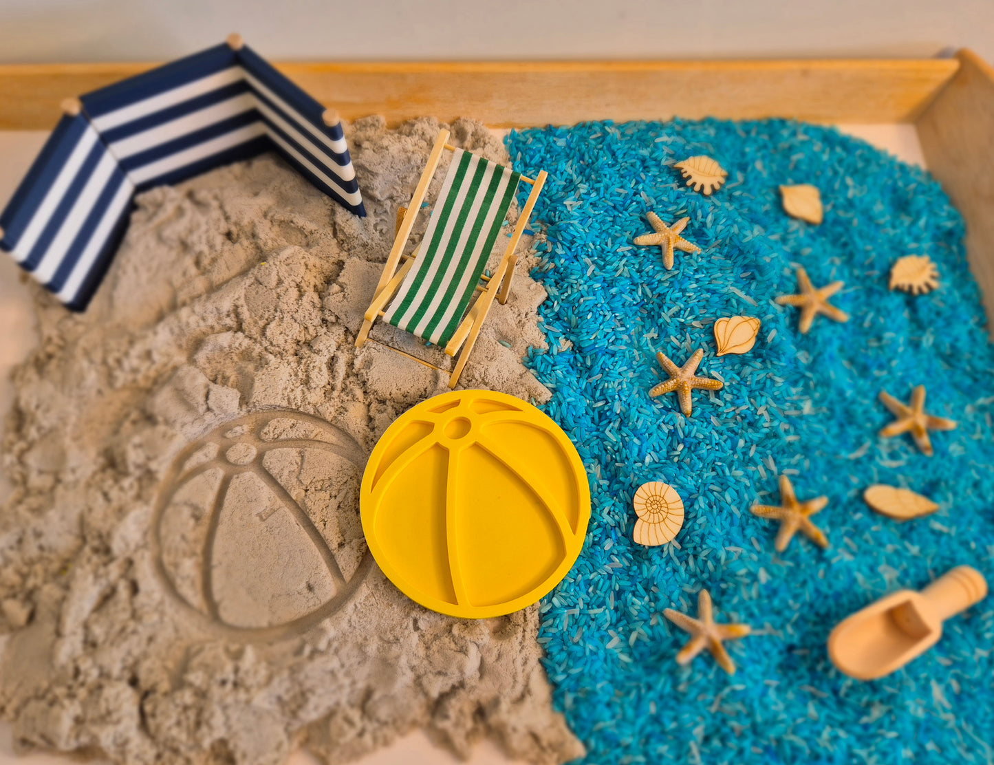 Zon zee strand STRANDBAL - Ready to play sensorybox