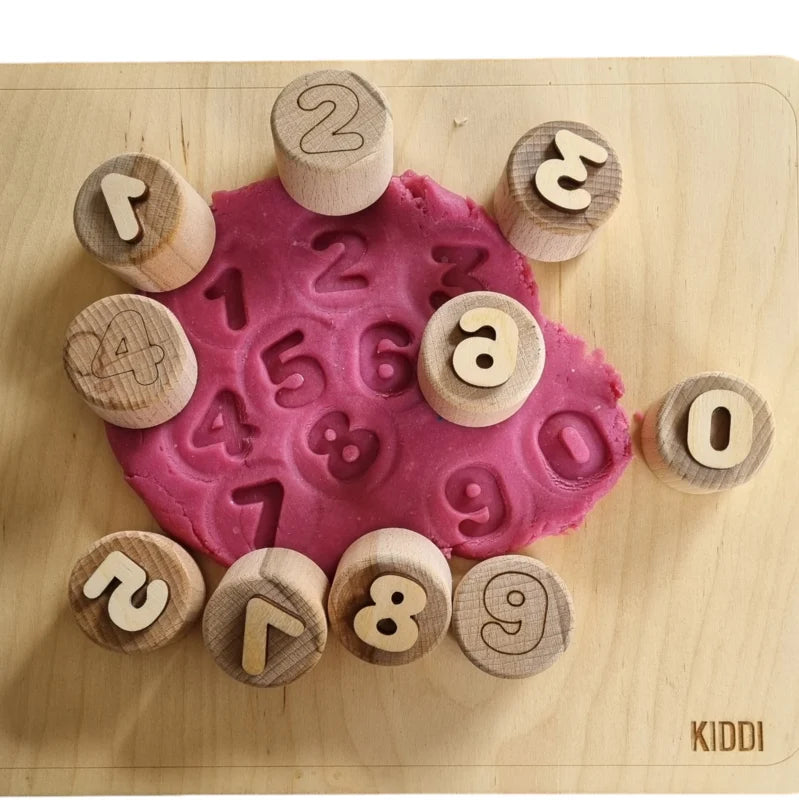 Houten stempelset - CIJFERS