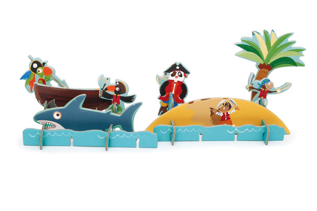 3D piratenpuzzel
