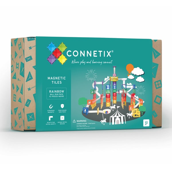 Connetix Tiles Rainbow Ball Run Pack - 92 stuks