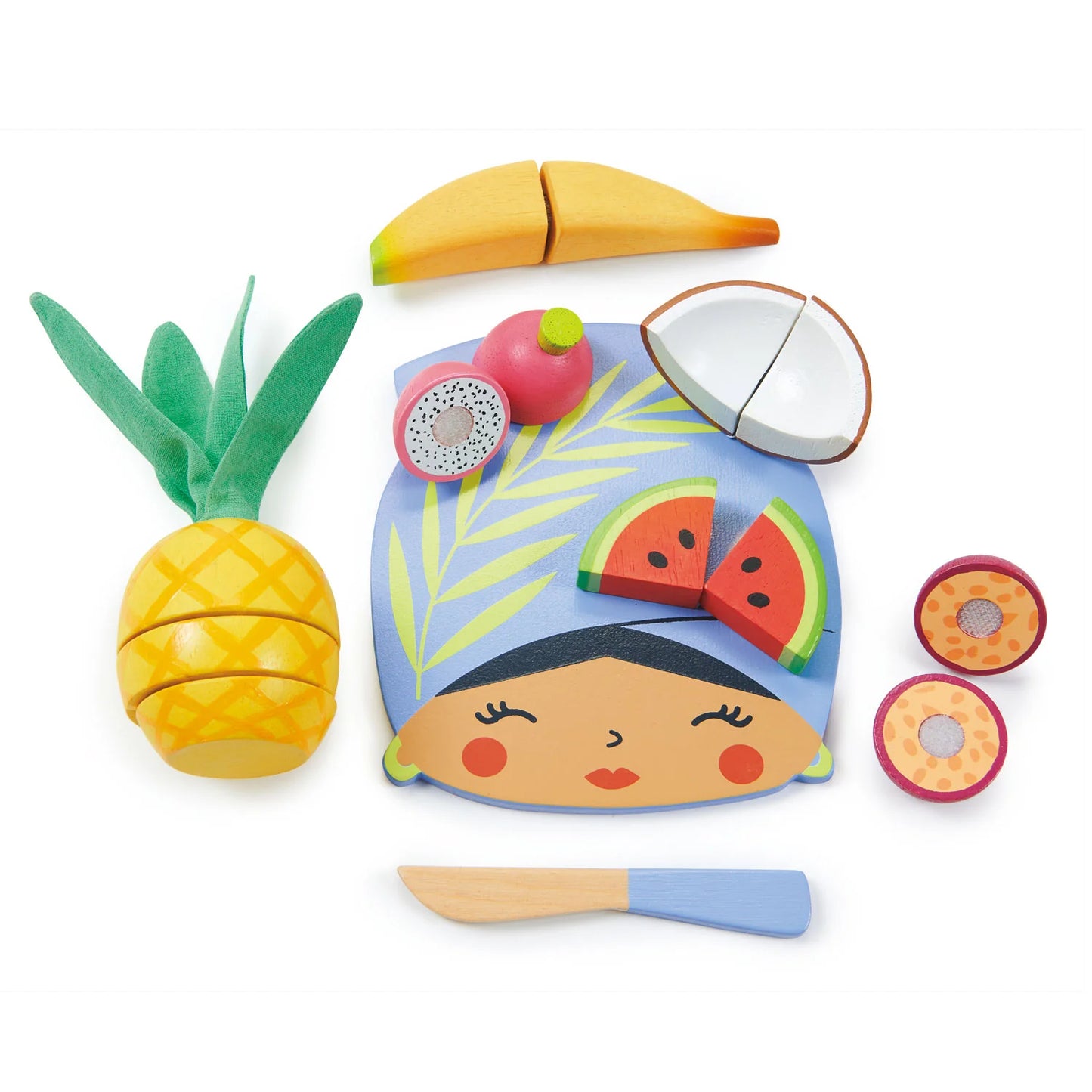 Snijplankje met tropisch fruit