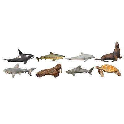 Zeedieren - set van 8