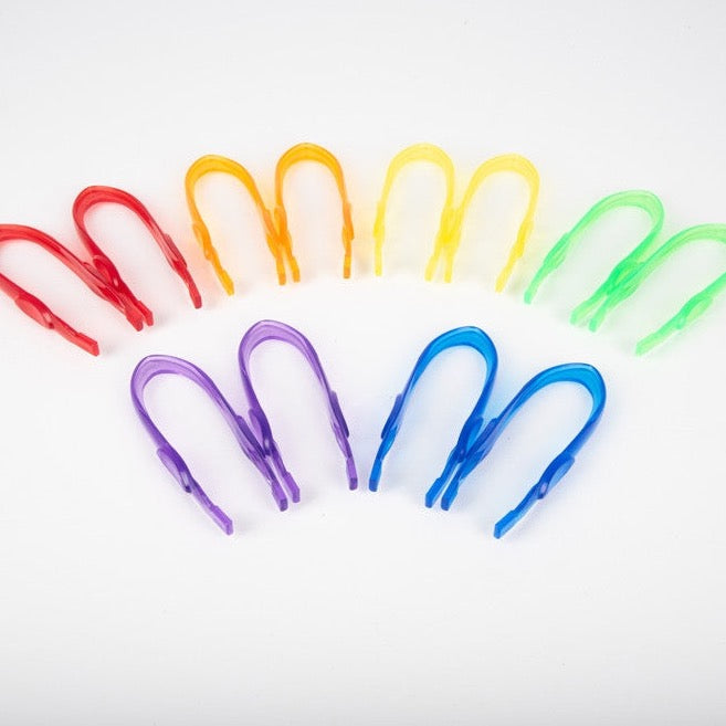 Transparante pincetten set - 12 stuks