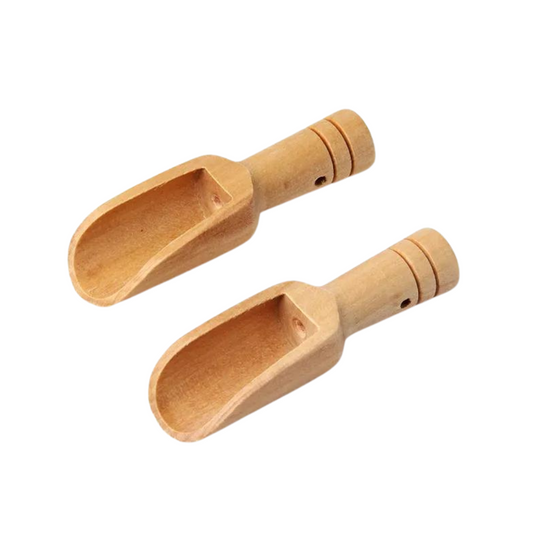 Houten schepjes, Sensorisch spel, fijne motoriek, motorische ontwikkeling, sensory boxen,