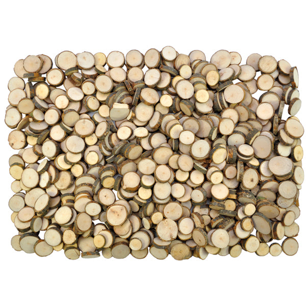 Kleine houten schijven - 1kg