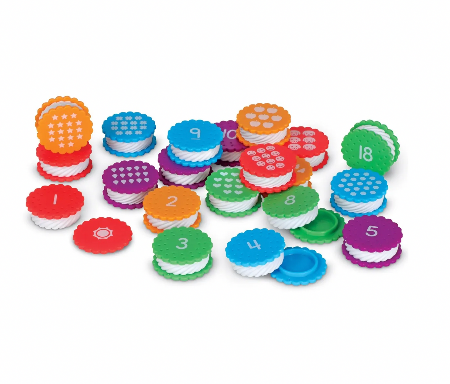 Leren tellen tot 20 met koekjes