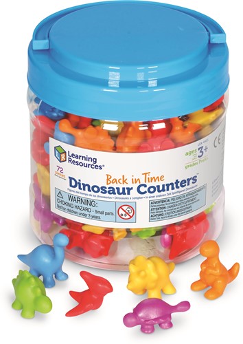 Sorteren dino's: back In Time Dinosaur Counters