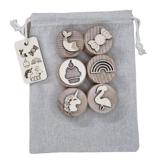 Houten stempelset - SWEET PARTY