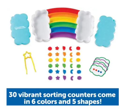 Sorteren regenboog: Rainbow Sorting Tray (Single)