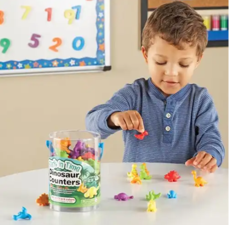 Sorteren dino's: back In Time Dinosaur Counters