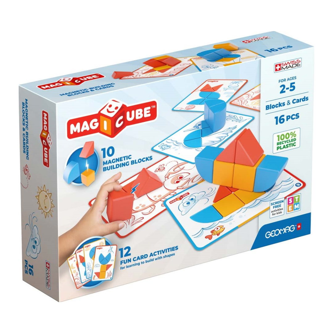Geomag Magicube Shapes Blocks & Cards 16 pcs
