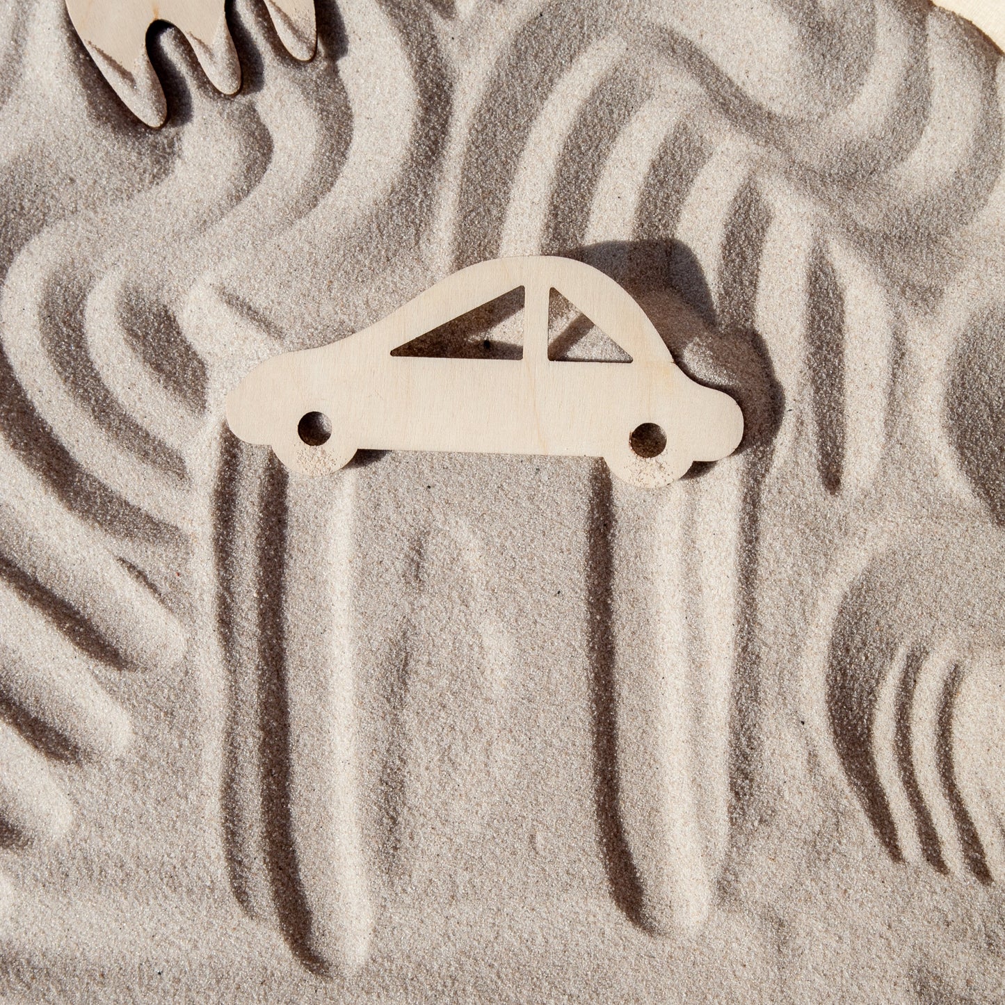 Houten zandvormen - Voertuigen set van 6